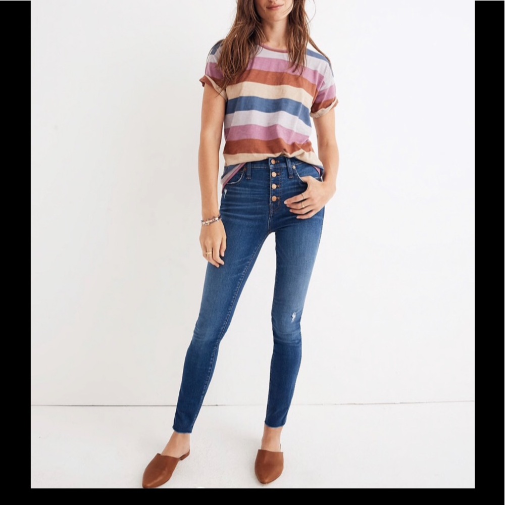 Madewell 10” high rise skinny jeans 31 TALL